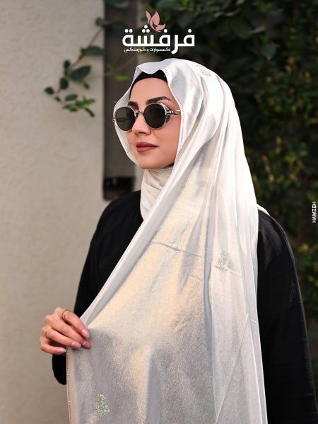 شال كشخة مع ستراس ناعم